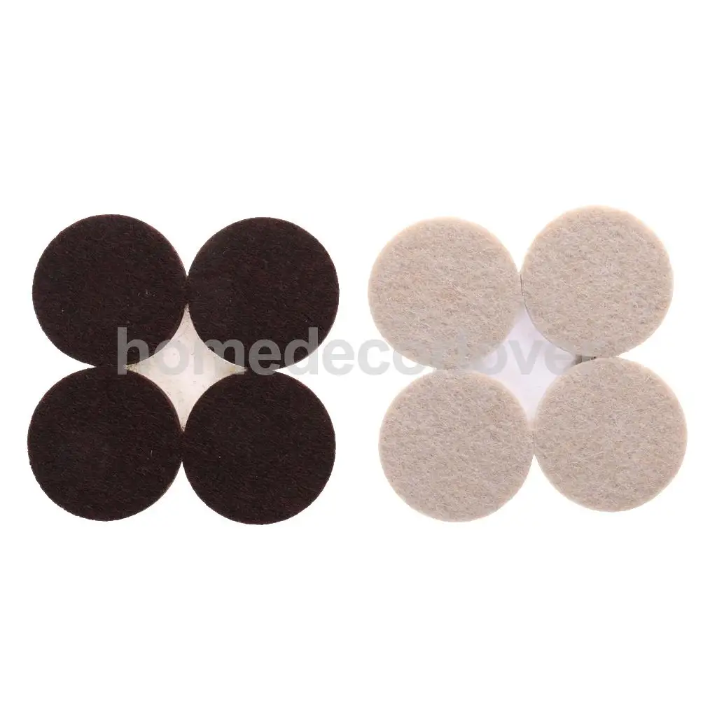 

DIY High Quality Self Adhesive Furniture Scratch Protector Round Felt Pads Hard Surfaces