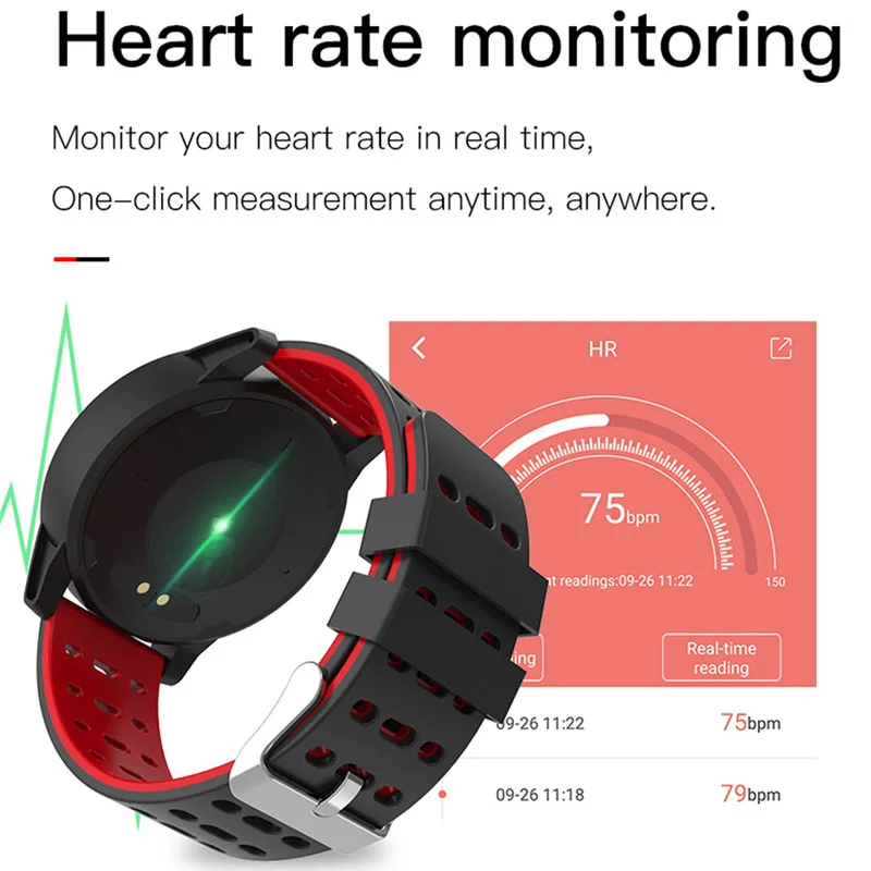 Ravi W1 Смарт-часы с монитором сердечного ритма кровяное давление водонепроницаемый IP67 фитнес-часы подключение для Apple IOS Android телефон