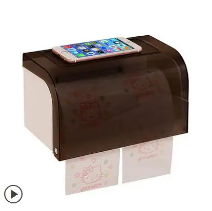Shuangqing Tissue font b Storage b font Box Suction Cup Roll Paper font b Rack b