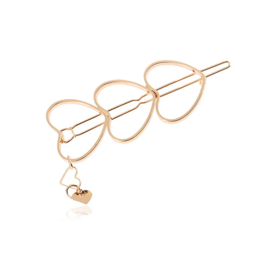 1Pcs Gold 3 Stars Hair Clip Girls Hairpin Princess Women Simple Hair Styling Accessories Hairpins Women Braiding Styling Tool