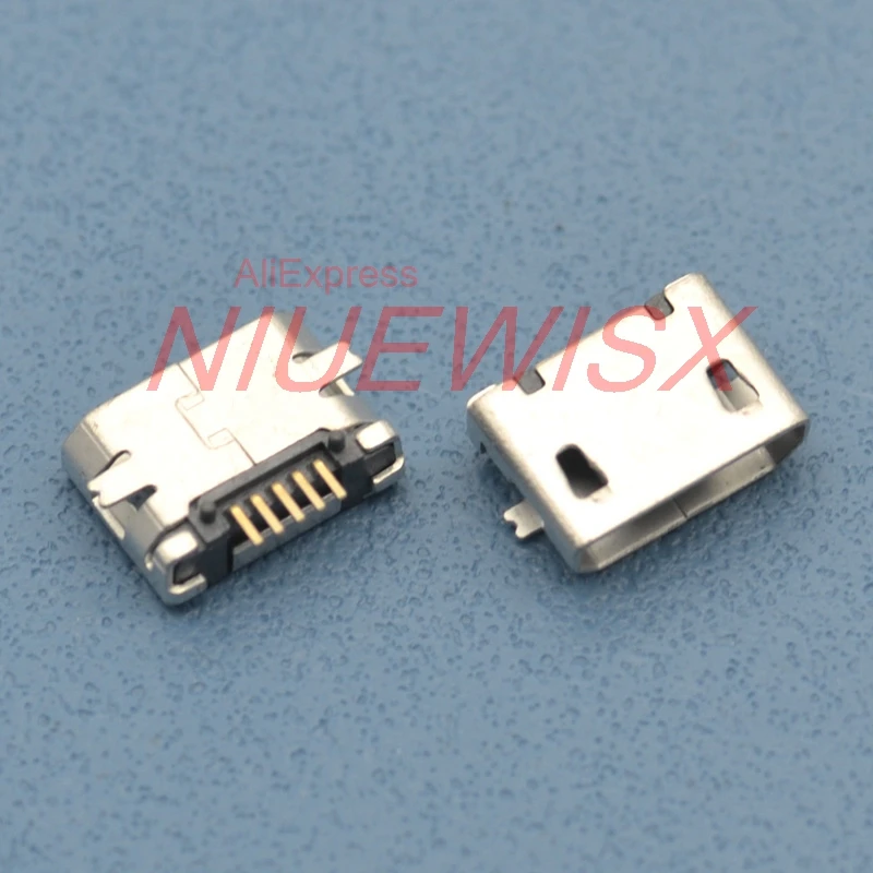 50 шт. Micro usb Тип B Женский 5Pin разъем SMT Jack Порт разъемов печатной платы для мобильного телефона Mini usb разъем для зарядки