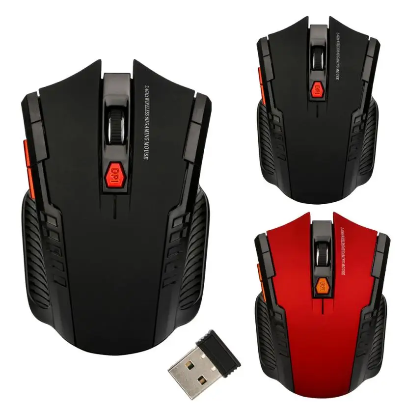 

Cool Shape 2.4GHz Wireless Optical Mouse Gamer Gaming Wireless Mice with USB Receiver Mause for PC Gaming Laptops