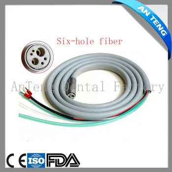 

Free Shipping 6 Holes Dental Dentist Silicone Fiber Optical Tubing Tube Hose Cable For Handpiece Dental Unit Chair