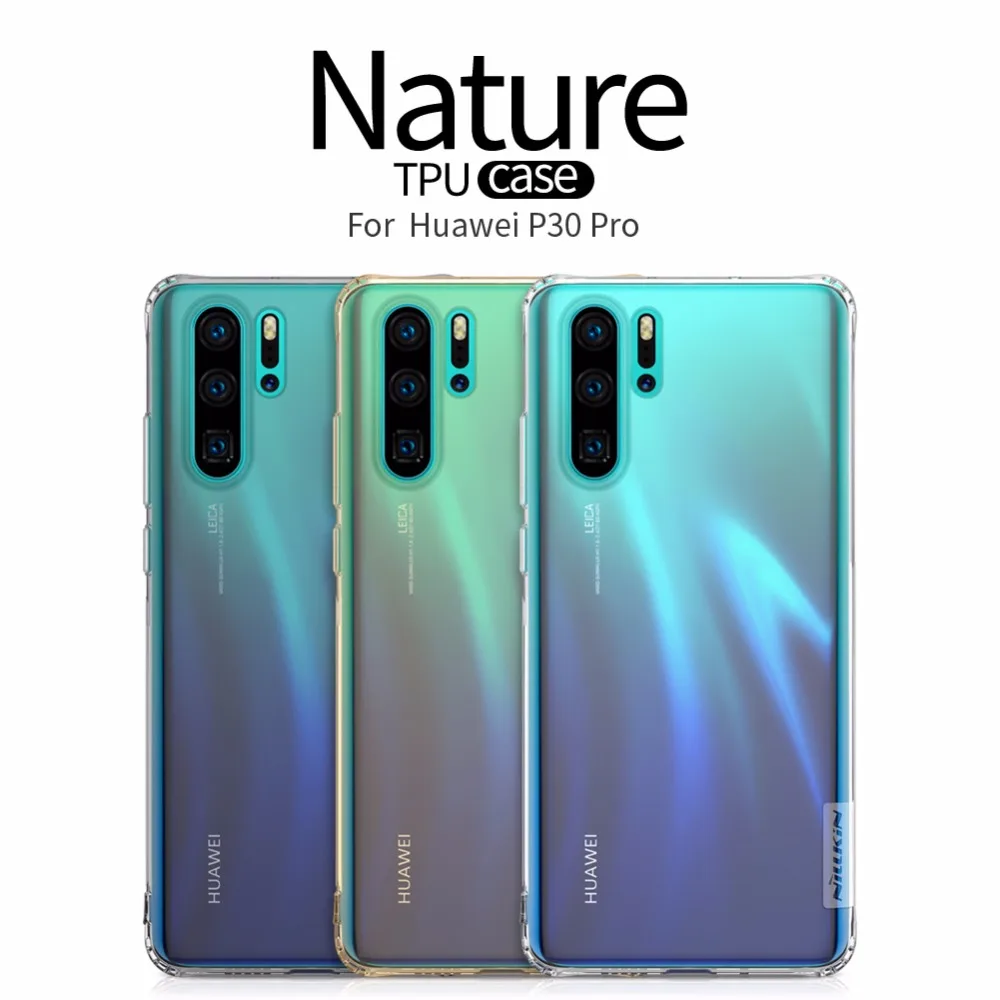 Чехол для huawei P30 Pro, чехол для huawei P30, NILLKIN, TPU, прозрачный, мягкий, силиконовый, чехол-накладка, с розничной посылка