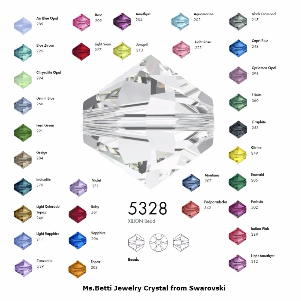 Биконусные бусины Ms Betti горячая Распродажа 5328 XILION 3 мм 001AB кристаллы Swarovski