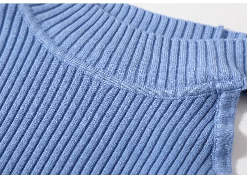 Женский пуловер, свитер,, вязанный, весна-осень, половинная водолазка, сексуальный, открытая, с открытыми плечами, Повседневный, женский, элегантный, черный топ