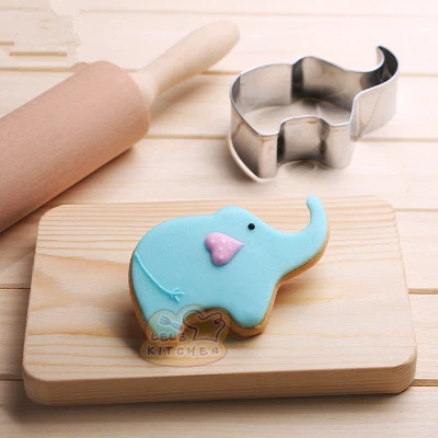 

Animal ELEPHANT Metal Cutter Cookie Aluminium Alloy Cake Mould, Decorating Kitchen DIY For Making Cupcake/Fondant Cake K019