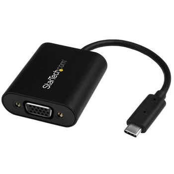 

StarTech.com USB-C to VGA Adapter - with Presentation Mode Switch - 1920x1200, USB Type-C, 2048 x 1280 pixels, 60 Hz, 2048 x 128