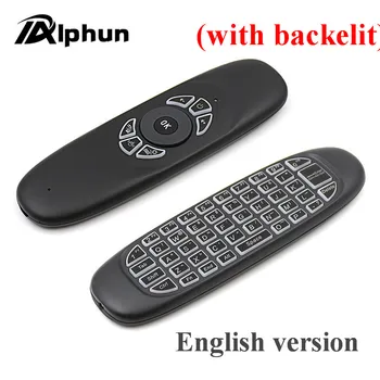 

Alphun 2.4GHz C120 Air Mouse Rechargeable Fly Mouse Keyboard for Gaming Smart TV BOX Computer Mini PC English Version