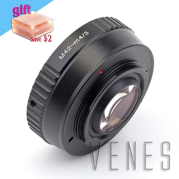 Save $2!!! Focal Reducer Speed Booster Lens adapter suit for M42 Lens to Micro 4/3  Camera GX7 GF6 GH3 G5 GF5 E-PM1 E-PL2 E-PL1