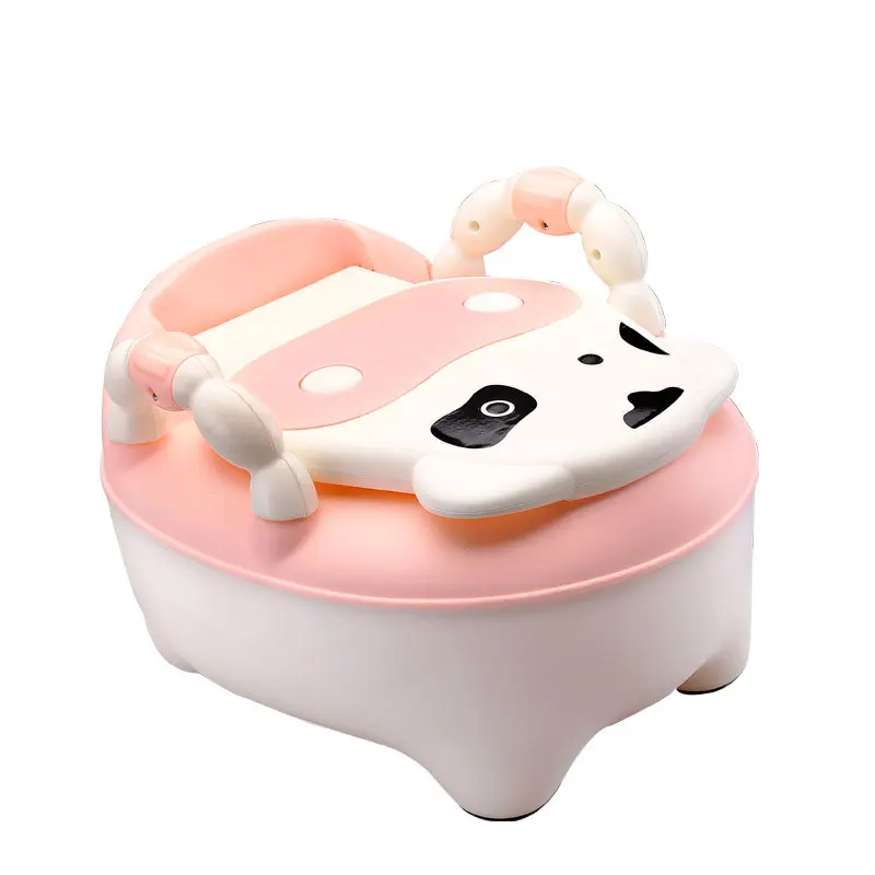 Goede Wc Kinderen Baby Zindelijkheidstraining Koeien Jongen Meisje Draagbare Potje Wc zuigeling Onbenullige Zuigelingen Wc Kind Pot met GRATIS borstel