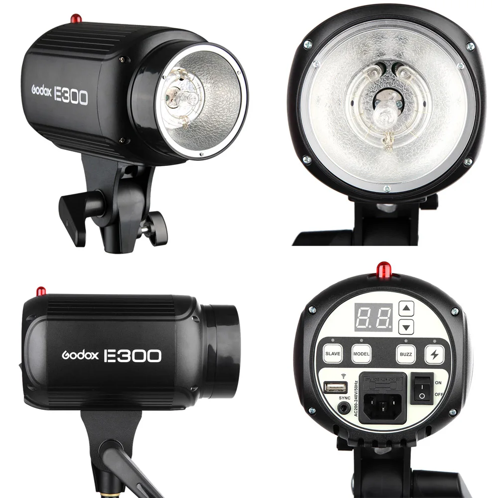 Free DHL Godox E300 300W Photo Studio Flash Strobe