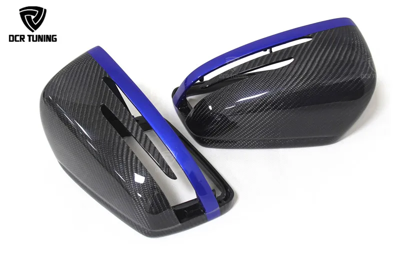 Mercedes Carbon Mirror W204 W207 W212 W176 W218 W221 Mercedes A C CLS E CLA Class Cubierta de espejo de carbono (3)