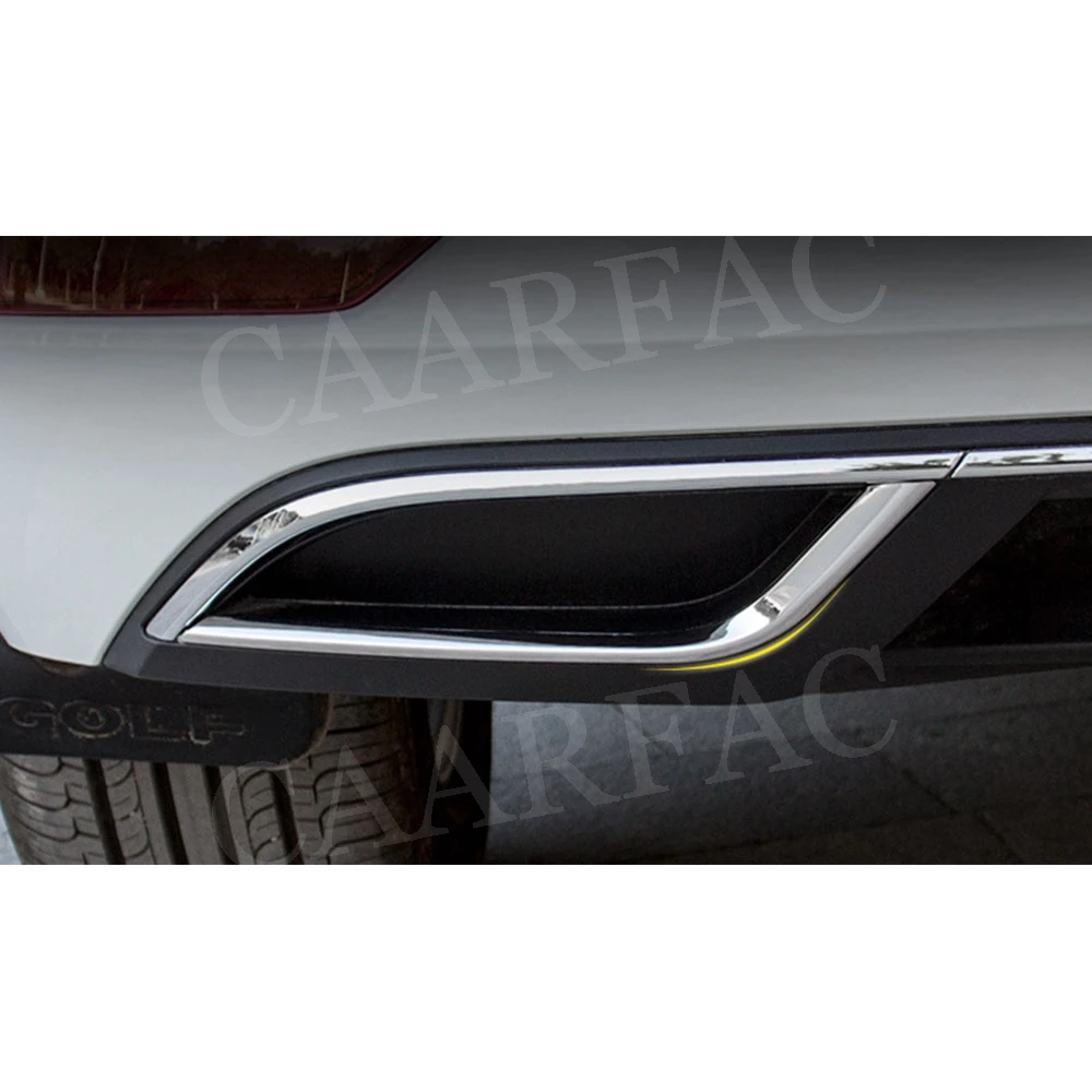 MK7.5 Rear Lip Aprons Bright Strip Air outlet Light Exhaust Strip Cover Trim For VW Golf 7 VII 7.5 MK7.5-2PCS/Set