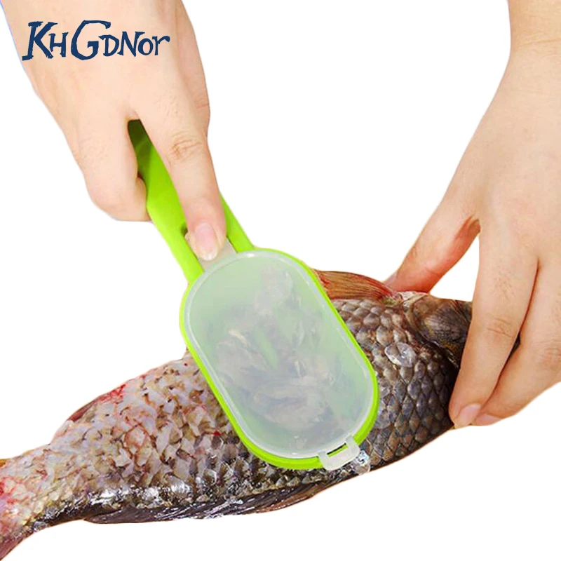 

Multifunctional Fish Clean Scales Fish Killing Scraping Scale With Knife Fish Cleaning Tools Kitchen Cooking Accessorie