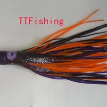 11,5 '(28 см) Diuble слой фиолетовый и оранжевый мягкая Трофейная приманка для рыбалки тунца/марлина Наслаждайтесь розничным удобством по оптовой цене