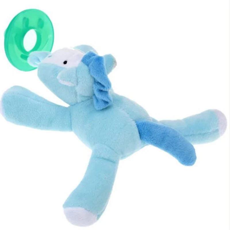 Stuffed e Plush Animais bebê do silicone chupeta com Aperture Shape : Small Round Hole