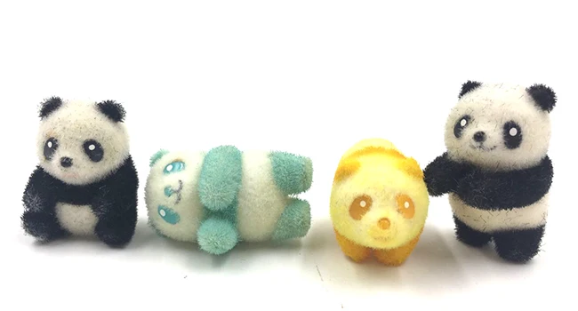 4 шт./лот японский оригинал kawaii мини панда фигурка Коллекционная модель игрушки