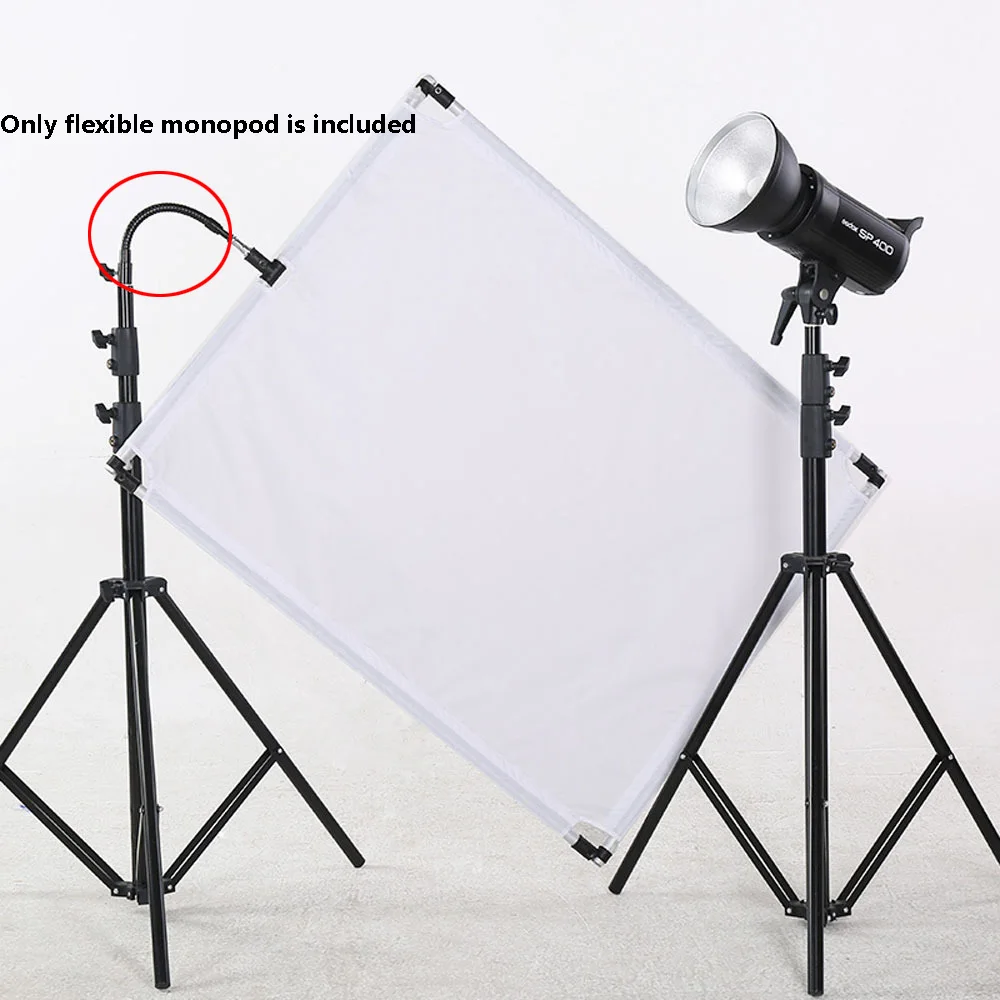 Flexible Monopod Stands Mount Holder for Flash Lights Gooseneck Tube Bracket for Gopro Hero Cameras Photographic Lighting Tripod