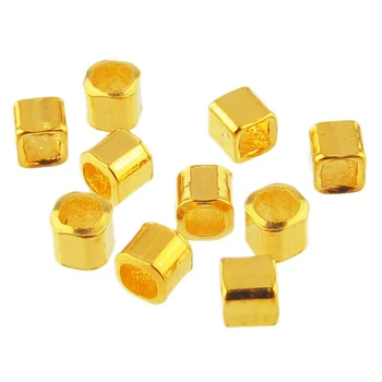 

Wholesale Pure 999 Yellow Gold 3mm Square scatter Beads 10pcs