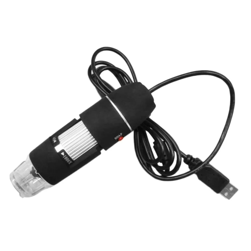 1000X светодиодный цифровой микроскоп USB Microscopio эндоскопа Камера металлическое