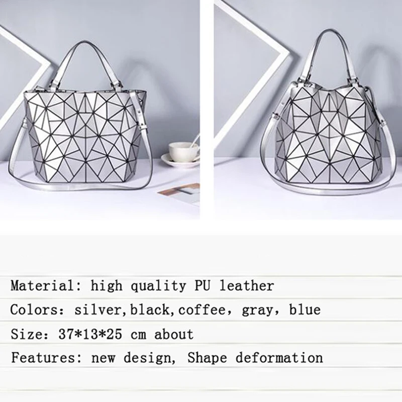 امرأة 2019 الأزياء باو أكياس هندسية حقيبة بذراع طويل Crossbody أكياس حقيبة يد مخلب Sac حقيبة شاطئية bolso موهير حقائب فضي