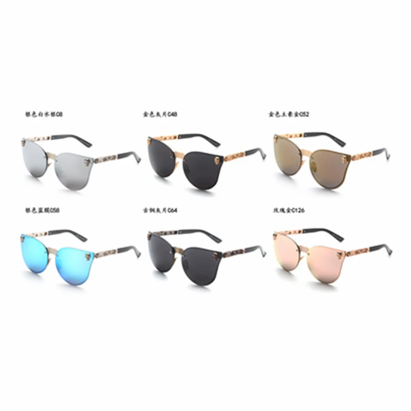 6 цветов круглые оправы череп Очки очки Горячая Винтаж модные Солнцезащитные очки для женщин Для мужчин Брендовая Дизайнерская обувь Óculos De Sol