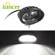 20 w Auto HA CONDOTTO LA Lampada del Punto Luce del Lavoro Fuori Strada 6D per Moto SUV ATV 4WD 4X4 di Guida Nebbia lampada 12 v 24 v Worklight Bianco 6000 k