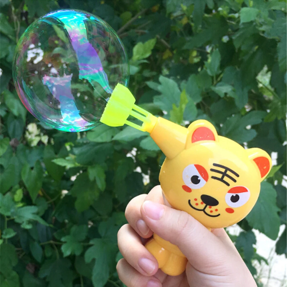 Animal Model Bubble Blower Machine Toy Kids Soap Water Bubble Gun Cartoon Water Gun Gift For Kids Children Manual Gun Blower