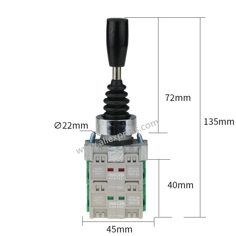 22 мм Мгновенный джойстик Переключатель перекрестный переключатель Однорычажный переключатель HKL-C12 HKL-C22 HKL-C14