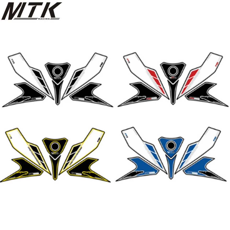 

MTKRACING Motorcycle sticker front cap engine number plate 3D gel protector for YAMAHA FZS1000 2001 2002 2003 2004 2005
