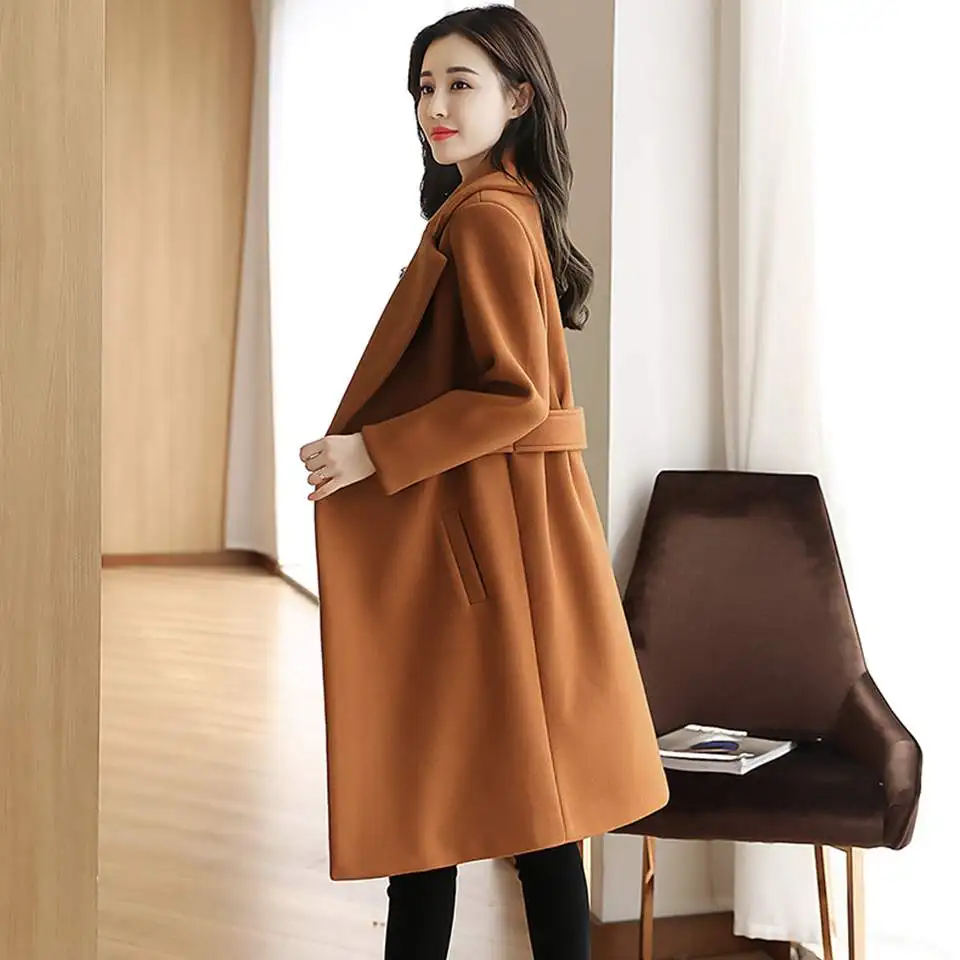 JAKET WOOL WINTER KOREA - BAJU MUSIM DINGIN LONG COAT - WINTER COAT WANITA
