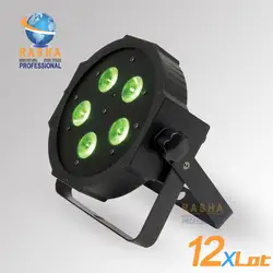 12X lot Новинка Раша 5*15 Вт 5in1 RGBAW Мега Quadpar профиля LED Par свет, DMX Пар может, American DJ Light для партии событие