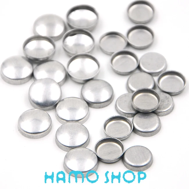 

200Sets/Lot Aluminum Round Fabric Covered Cloth Button Flat Back Cover Metal Jewelry Accessories for Handmade DIY Garment