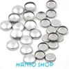 200Sets/Lot Aluminum #16 Round Fabric Covered Cloth Button Flat Back Cover Metal Jewelry Accessories for Handmade DIY Garment 1