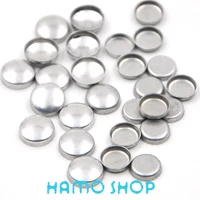 200Sets/Lot Aluminum #16 Round Fabric Covered Cloth Button Flat Back Cover Metal Jewelry Accessories for Handmade DIY Garment 1
