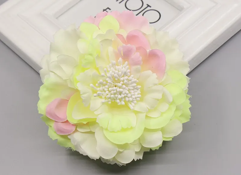 Корейский тренд ткань Цветущий Пион цветок корсаж брошь женщина украшения для волос и брошь Свадебная вечеринка заколка для волос для невесты свадьба