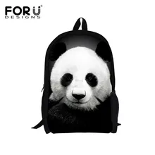 FORUDESIGNS Suprême Personnaliser Sac À Dos Mignon Animal Panda Impression Enfants École Sac À Dos Adolescent Garçons Filles Sac À Dos Livre Sac