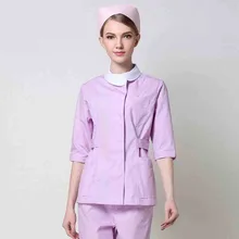 Медицинская униформа медсестры стоматологическая клиника ICU салон красоты рабочий халат одежда средний рукав Больничная одежда