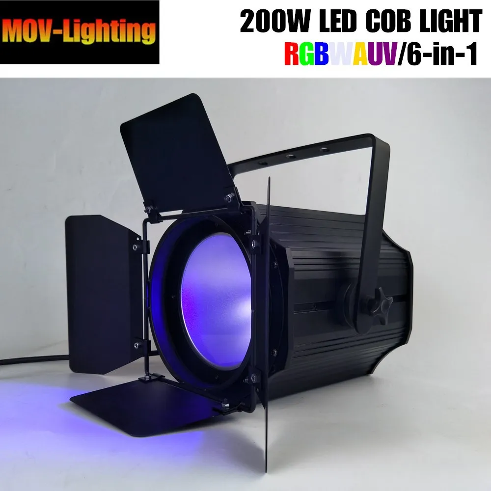 200 Вт COB Par Light RGBWAUV студийная театральная шайба DMX сценические огни