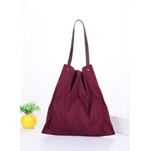 Растаянная овца корейская версия новая простая плиссированная Холщовая Сумка женская Повседневная Большая вместительная сумка для покупок женская дизайнерская