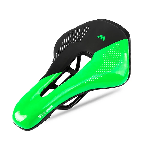 Dark Green B Style WEST BIKING седло для горного велосипеда, Велосипедное Сиденье, силиконовое, нескользящее, шоссейное, MTB, седло, силикагель, подушка, велосипедное седло - Цвет: Dark Green B Style
