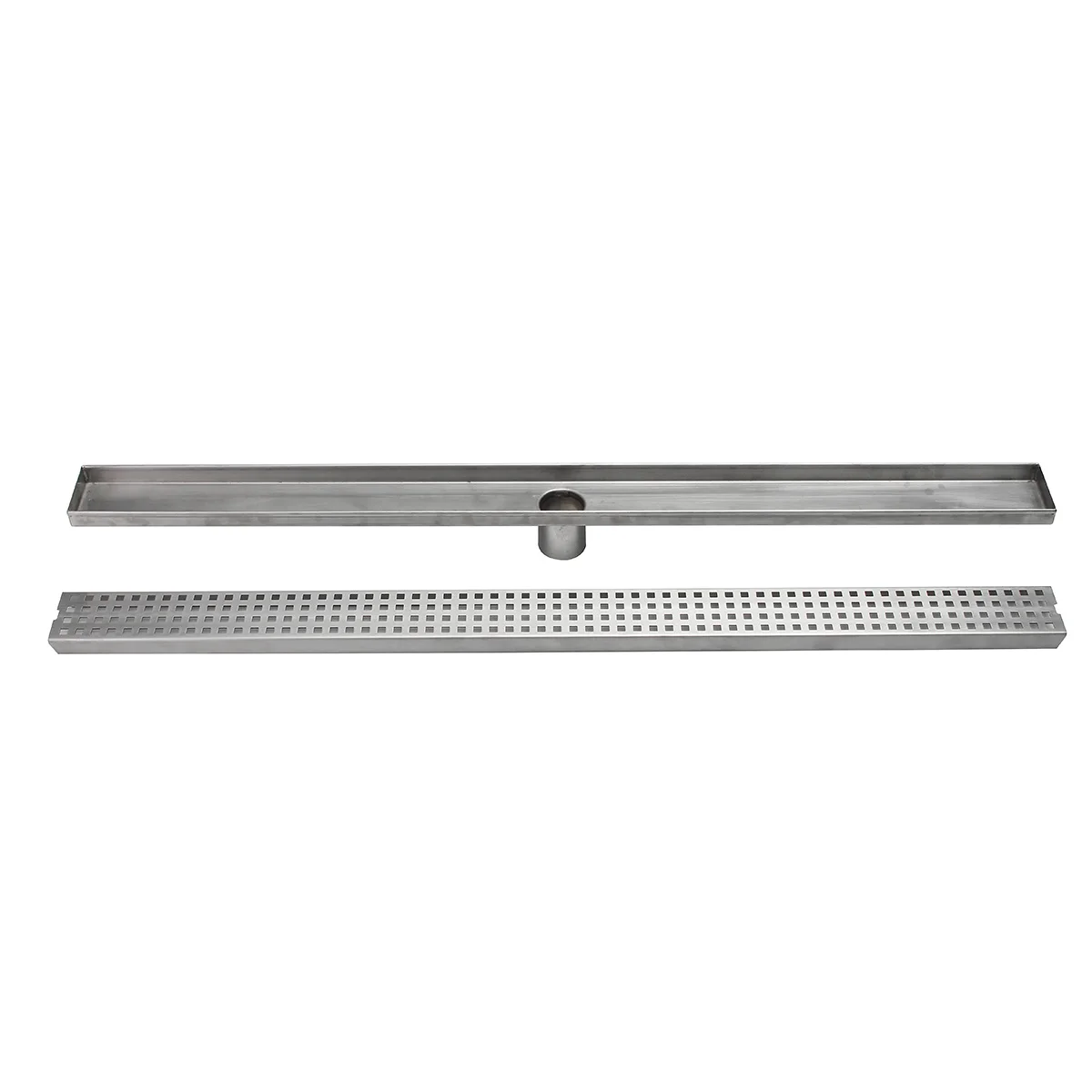 Stainless Steel Bathroom Shower Floor Drain 600mm/900mm Grates Waste Linear Tile Insert Long