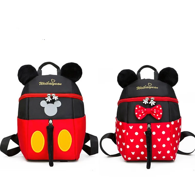 

2019 New Mickey Minnie Shape Girls Boys Backpack Kids School Bags Cartoon Children Cute Kindergarten Nursery Book Bag Gift