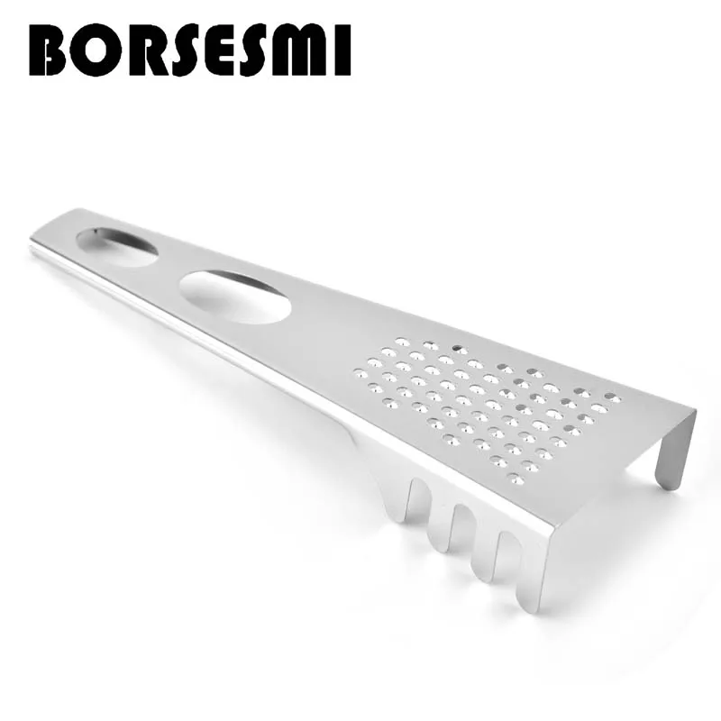 

Hot sale 3 in 1 stainless steel cheese grater multi-function spaghetti spoon gauge lemon ginger planer pasta noodles server 22cm