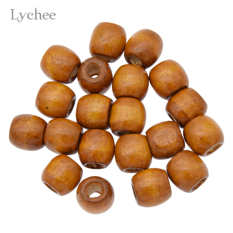 Lychee 20 шт./лот мульти Цвет древесины, подвязанные лентой, с объемной волной, дредлоки, для увеличения объема, бусины Зажимная манжета ювелирных изделий для Для мужчин Для женщин