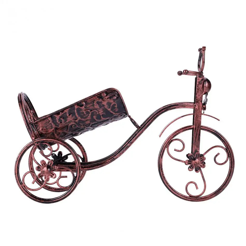 Трехколесный велосипед-образный держатель для красного вина бутылку стойка-держатель для хранения металла