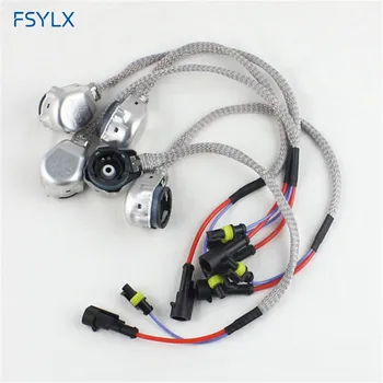 

FSYLX 20PCS D2S D2R D2C D4S D4R AMP Xenon HID relay harness Car HID headlight connector holder socket Adapter wiring Cables