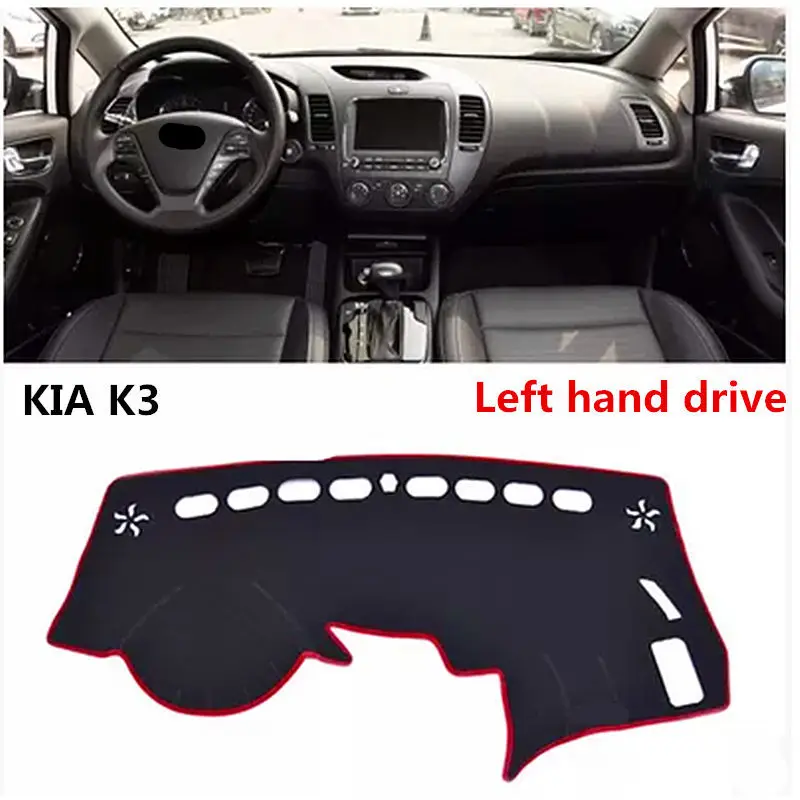 TAIJS Hot selling left hand drive noble style car dashboard mat pad for KIA K3 insulated | Автомобили и мотоциклы