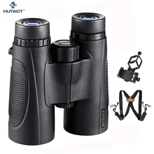 HUTACT мощный бинокль телескоп 10x42 Prismaticos Safari Профессиональный FMC покрытие для путешествий BAK4 Prism телефон клип